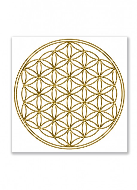 Lavagna Magnetica "Fiore della Vita - Oro"