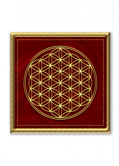 Lavagna Magnetica "Fiore della Vita - Bronzo"