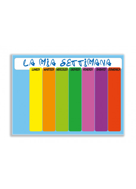 Lavagne “ La mia settimana” arcobaleno